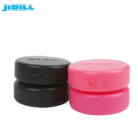 Dostosowane plastikowe okrągłe mini paczki lodu, kolorowe krążki hokejowe do promocji