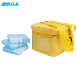 10 * 10 * 2 CM Mini Ice Pack do żywności Zimne i świeże / HDPE plastikowe bloki lodowe do chłodziarek