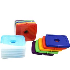 Kolorowy piękny plastikowy lunch Ice Packs Żel chłodzący 13,3 * 12,7 * 1,3 cm