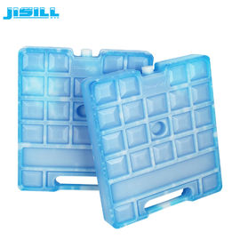 HDPE Duże opakowania chłodzące wielokrotnego użytku, niebieskie, żelowe bloki lodu z uchwytem